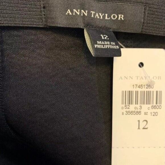 Ann Taylor Skirt Womens 12 Tweed Pencil Sheath Back Zip Slit Office Career NWT - Picture 3 of 6